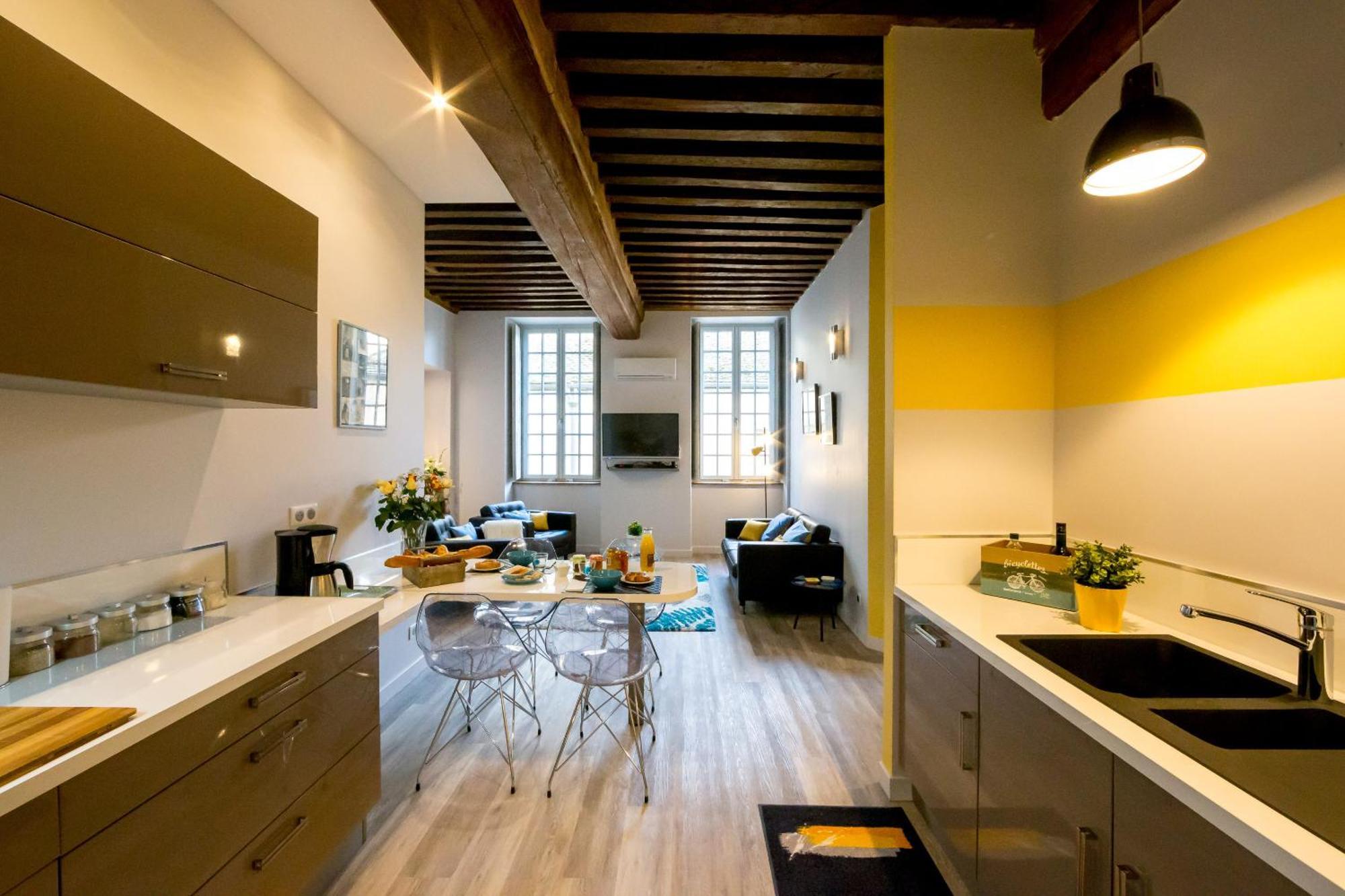 Residence Beaune Sweet Home, 4 Appartements D'Exception Avec Parking Inclus Quarto foto